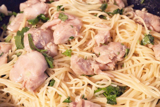 garlic chicken pasta